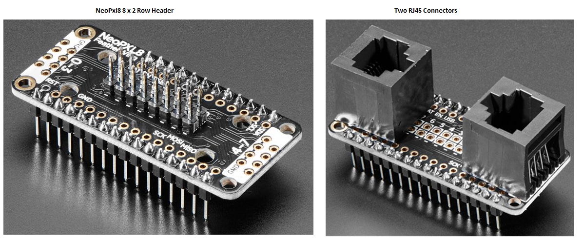 Adafruit NeoPXL8 FeatherWing